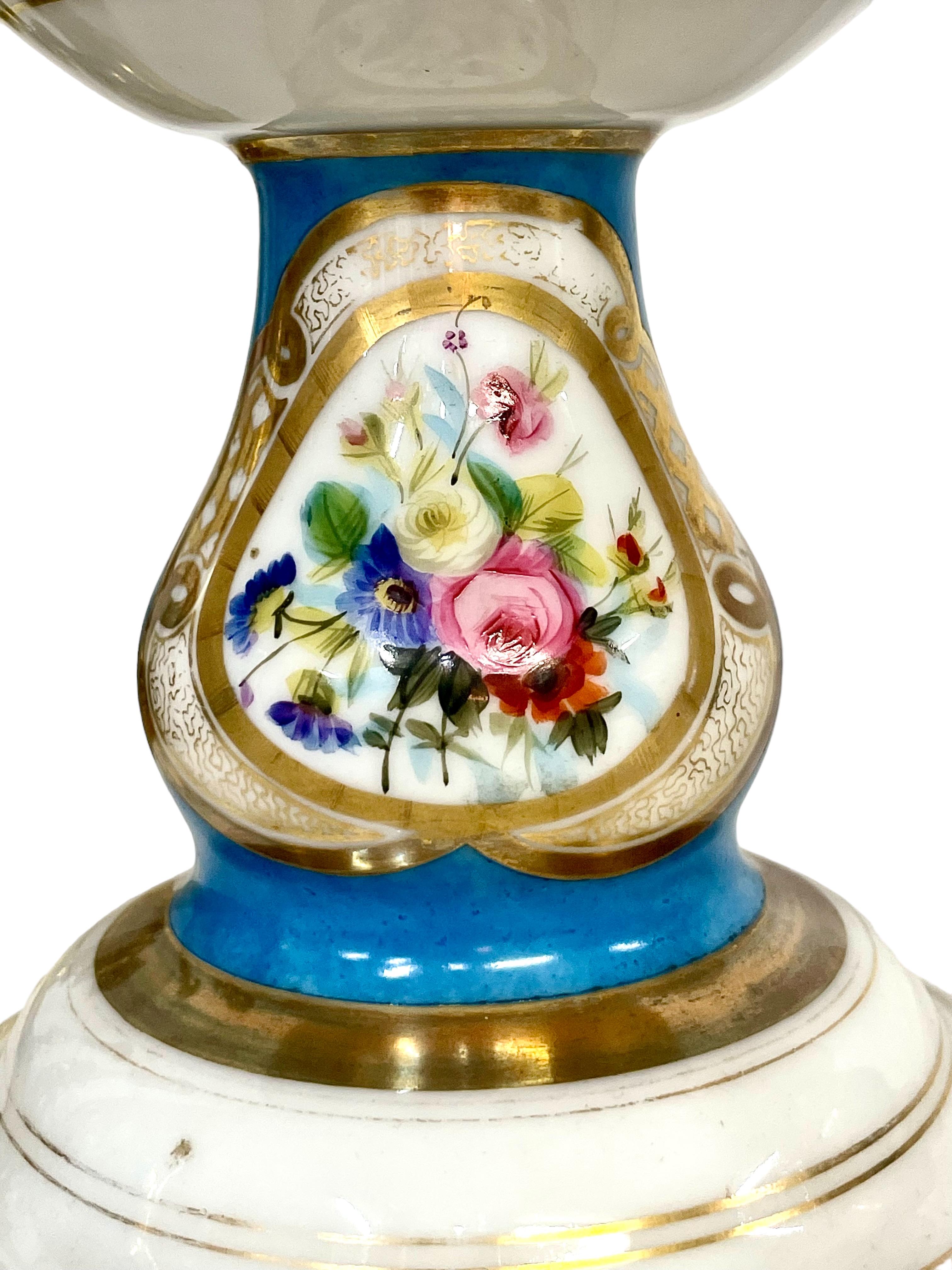 Siglo XIX Pareja de Cassolettes de Porcelaine de Paris en Bueno estado para la venta en LA CIOTAT, FR