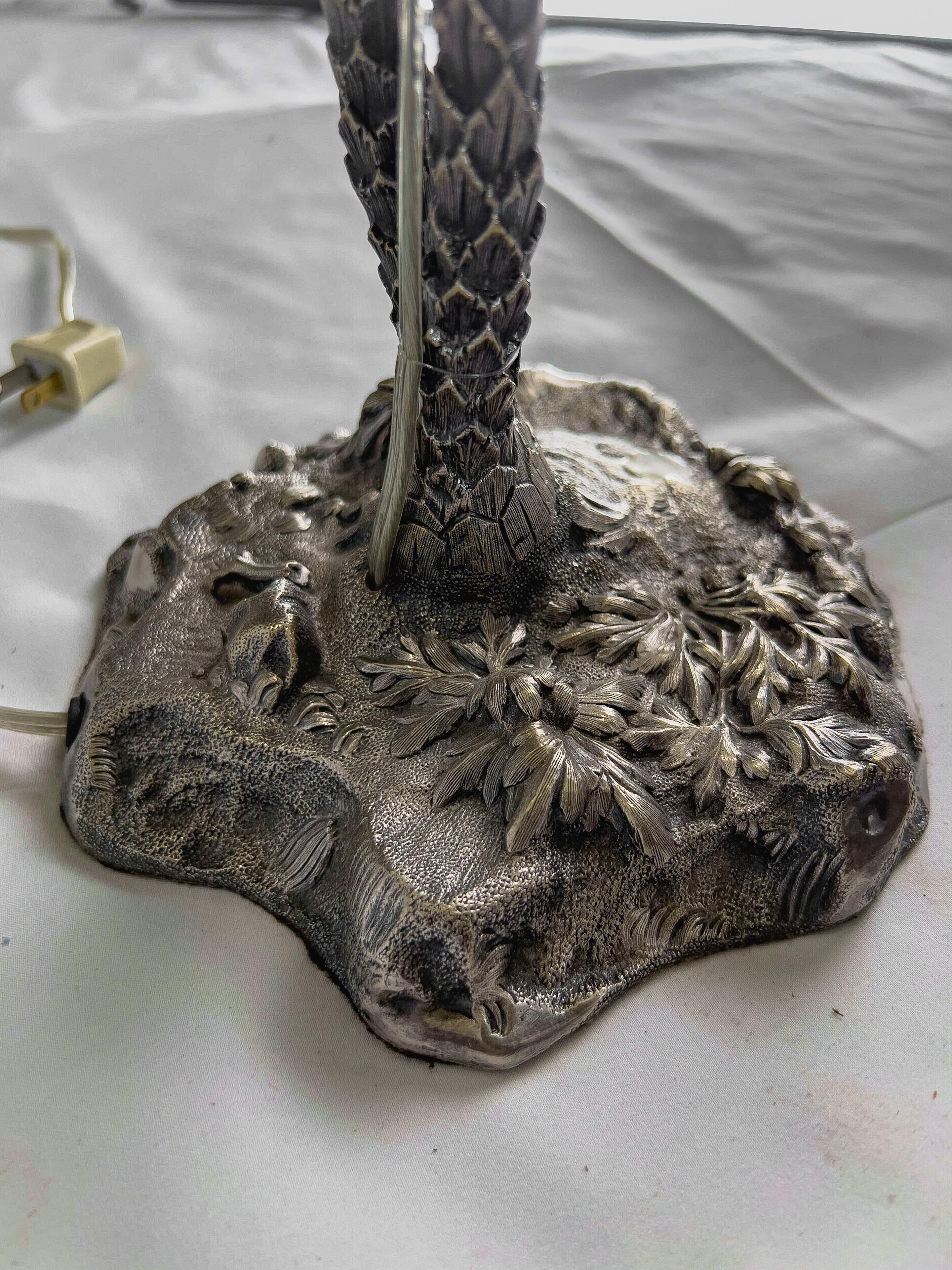 19th c. Palm Tree Lamp For Sale 5