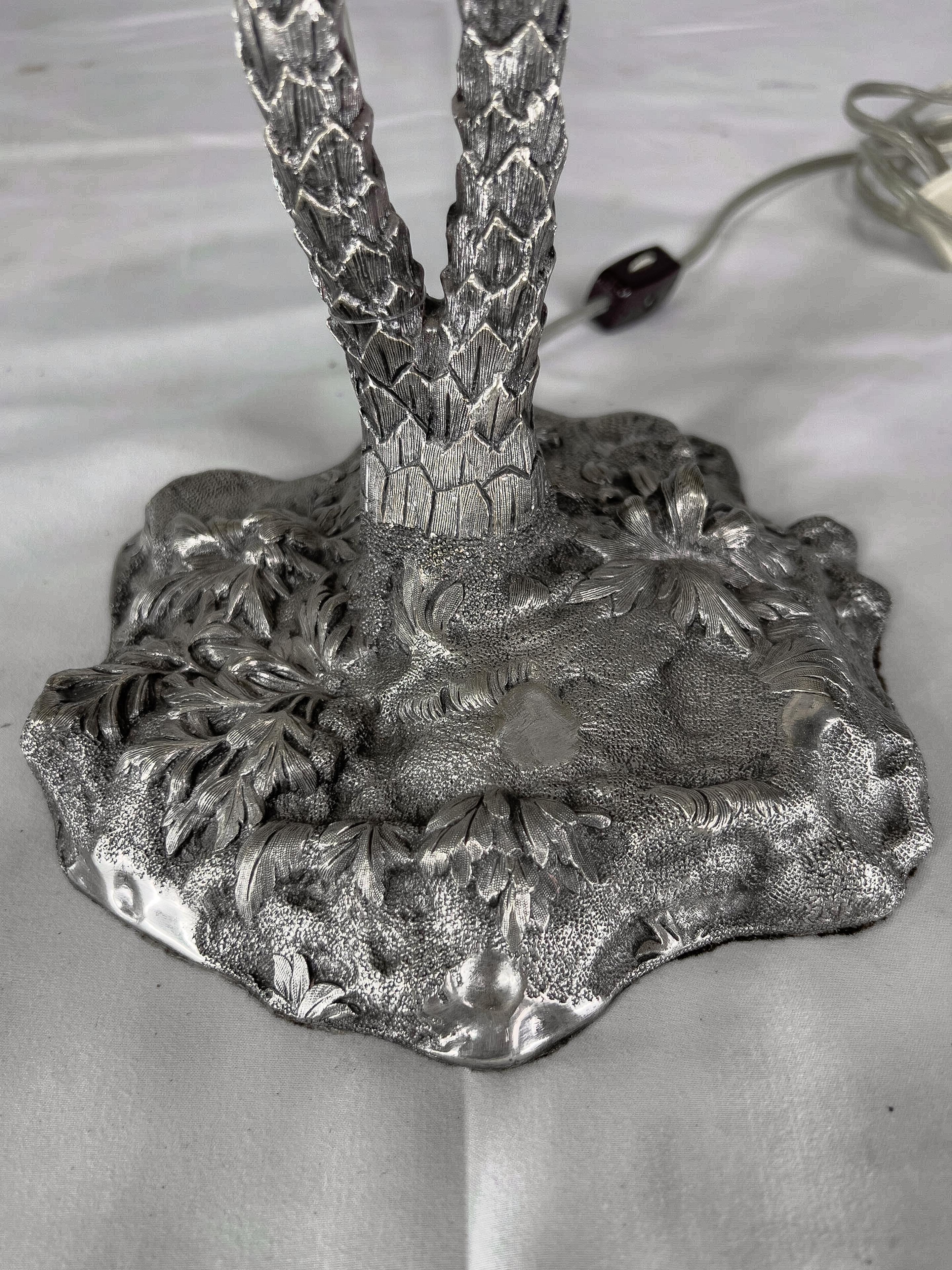 Cast 19th c. Palm Tree Lamp For Sale