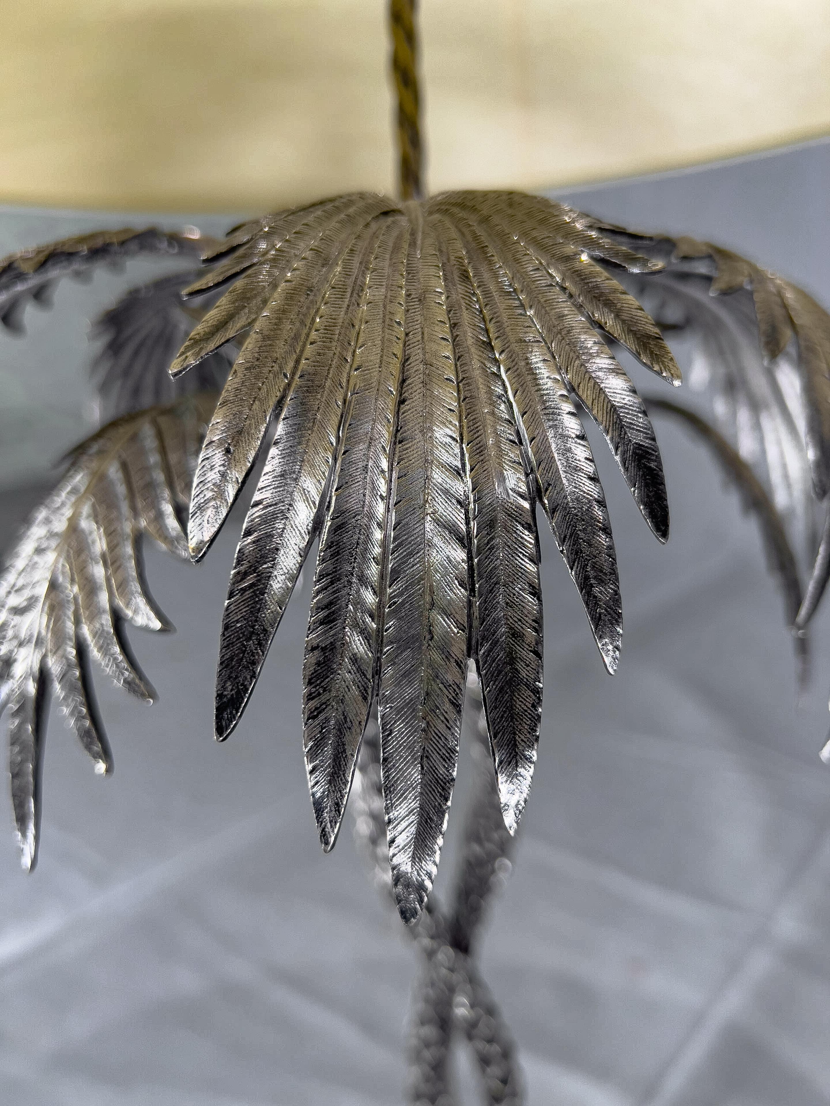 19th Century 19th c. Palm Tree Lamp For Sale