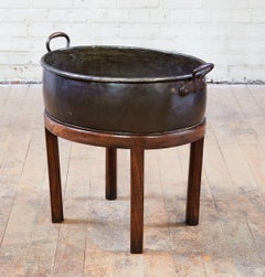 18th c. Patinated Copper Wine Cooler