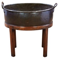 18th c. Patinated Copper Wine Cooler