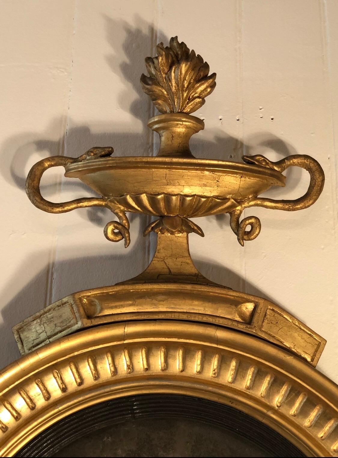 Miroir Girandole Regency du 19ème siècle étiqueté John Hay & Son en vente 4