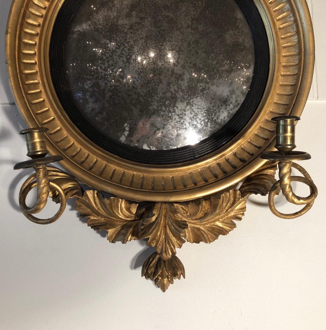 19th Century Period Regency Girandole Mirror Labeled John Hay & Son 3