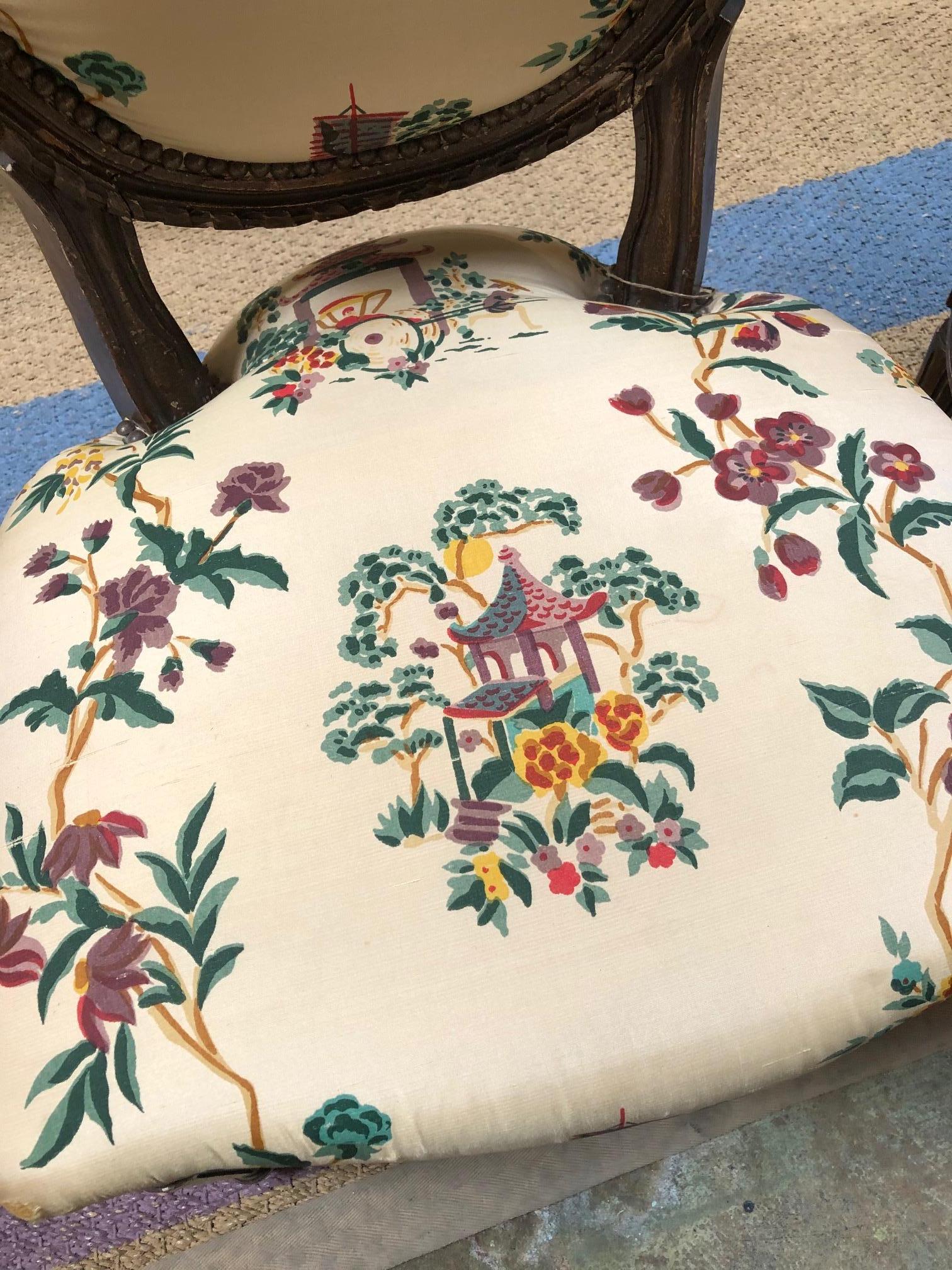 European 19th Century Petite French Fireside Chairs