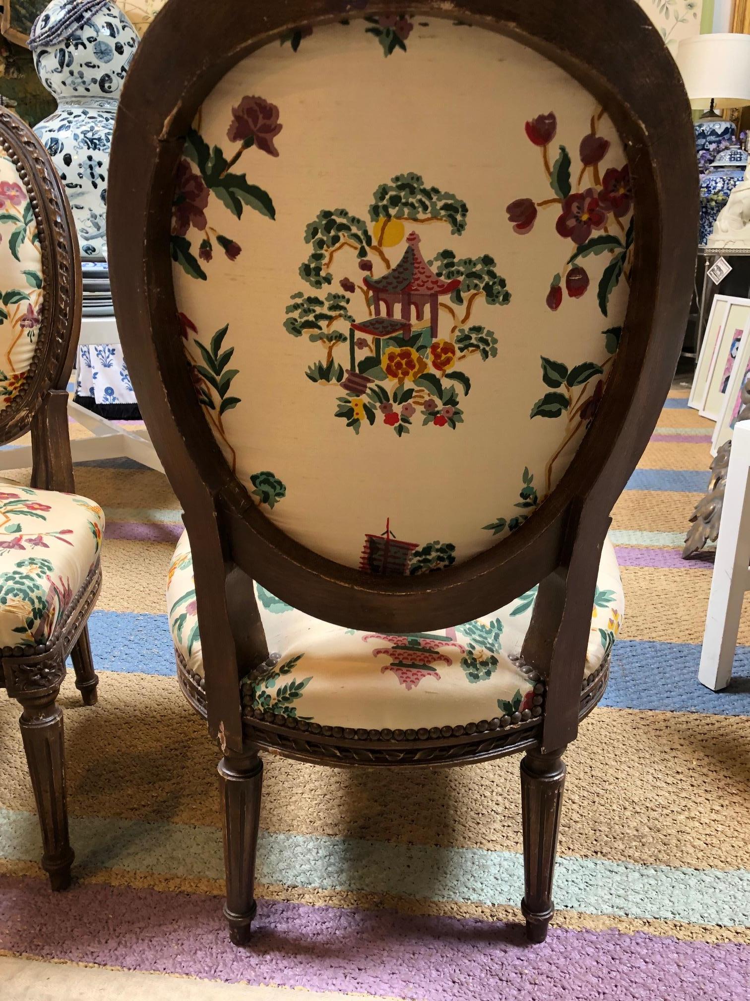 19th Century Petite French Fireside Chairs 4