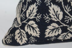 19th C Pictorial Coverlet Bolster Pillow