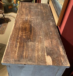 19th c Pie Safe with Punched Tin Panels in Old Green Paint