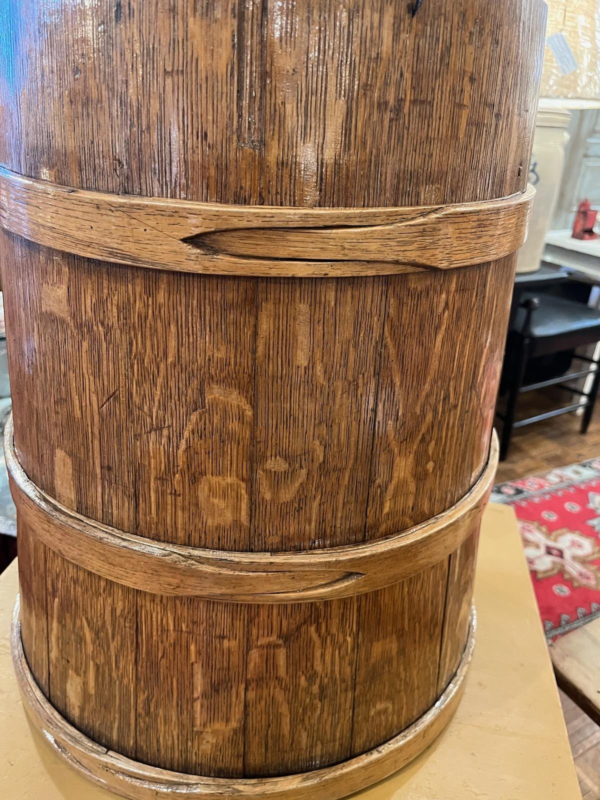 American 19th C Piggin or Measure Bucket For Sale