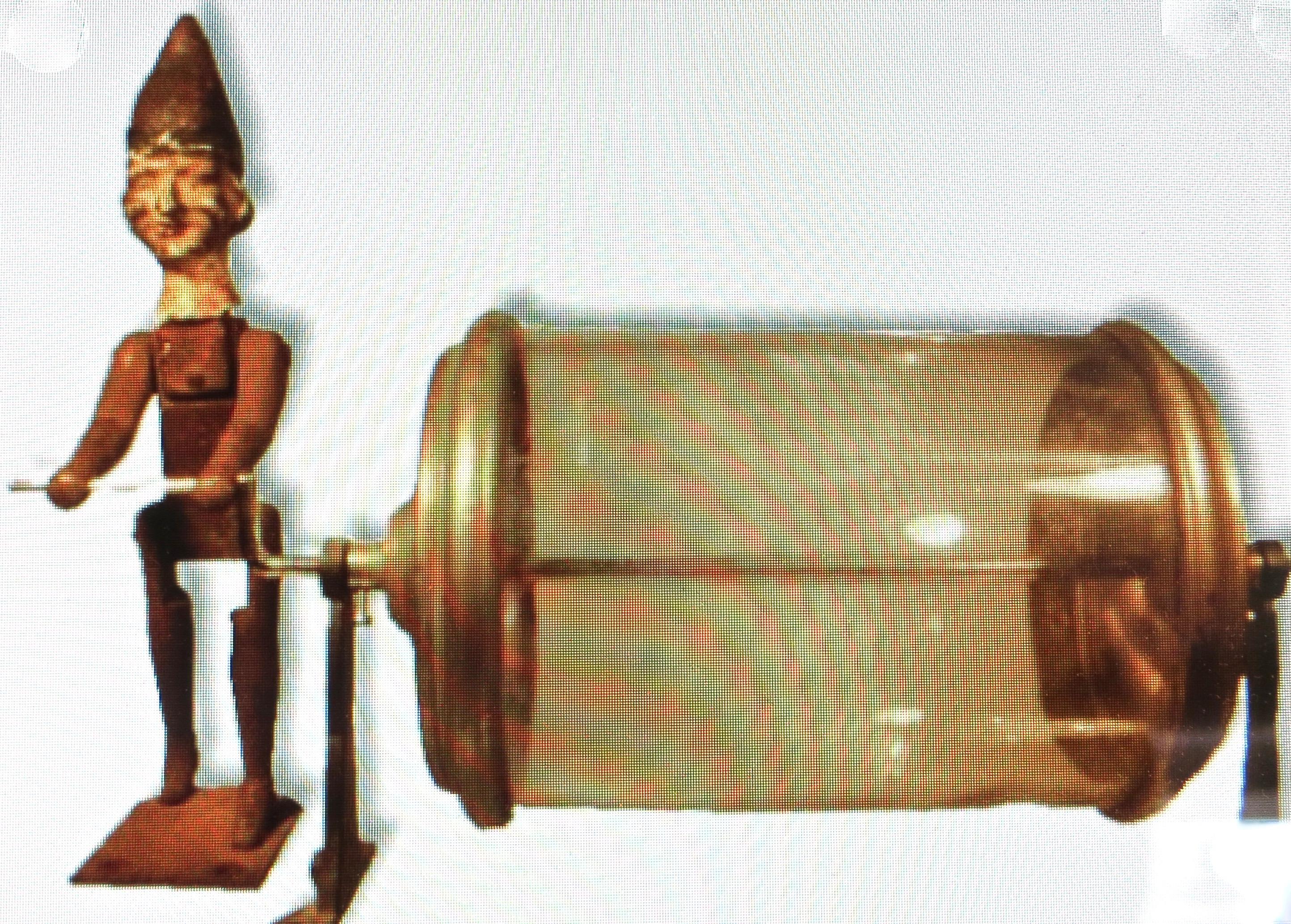 19. Jahrhundert, Amerikanischer Popcorn-Hersteller, figurale „Tästhetische Röstie“, um 1893, selten im Angebot 4