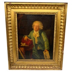 19th C, Portrait of Honoré Gabriel Riqueti Count of Mirabeau After Laurent Babos