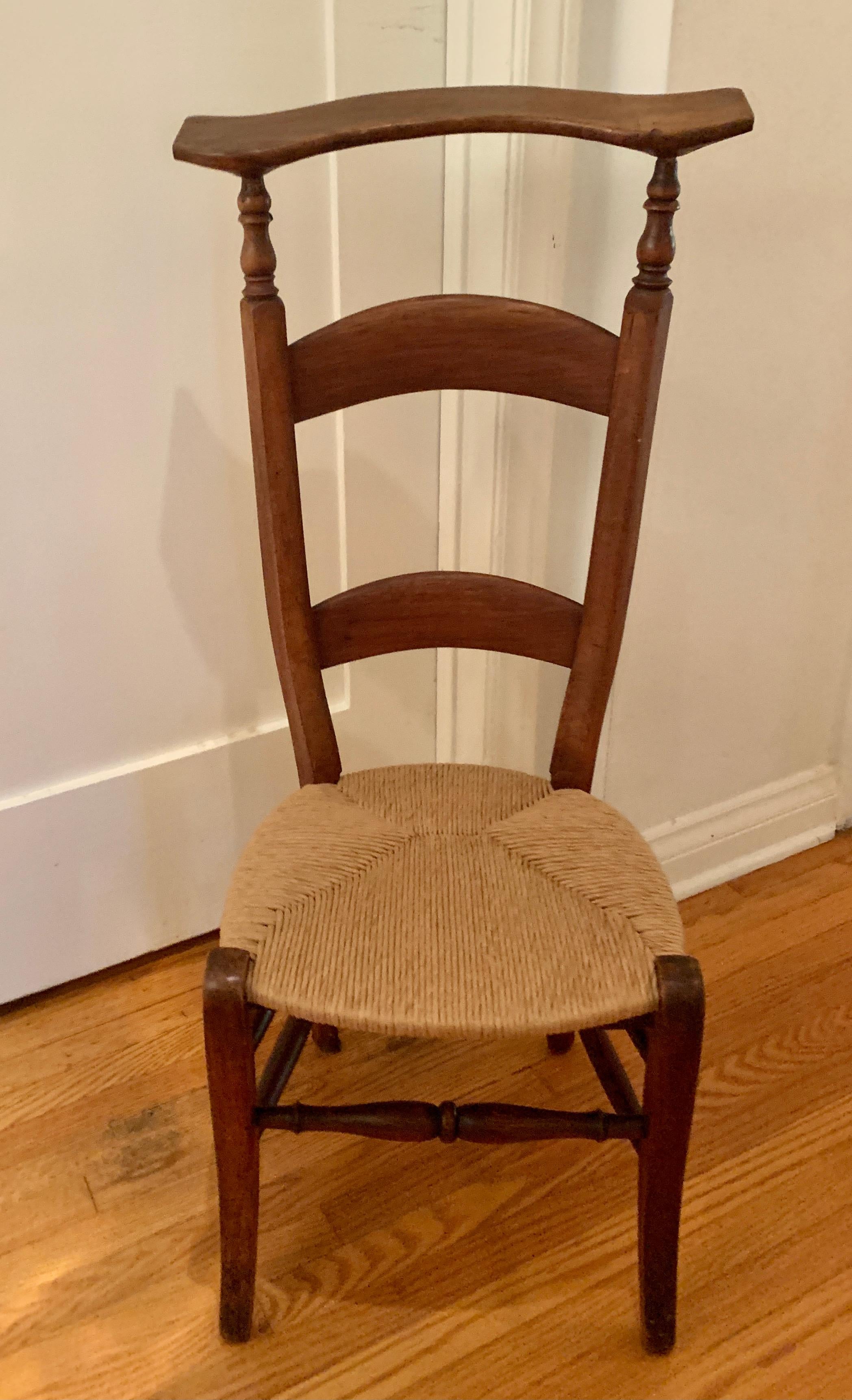 antique kneeling prayer chair