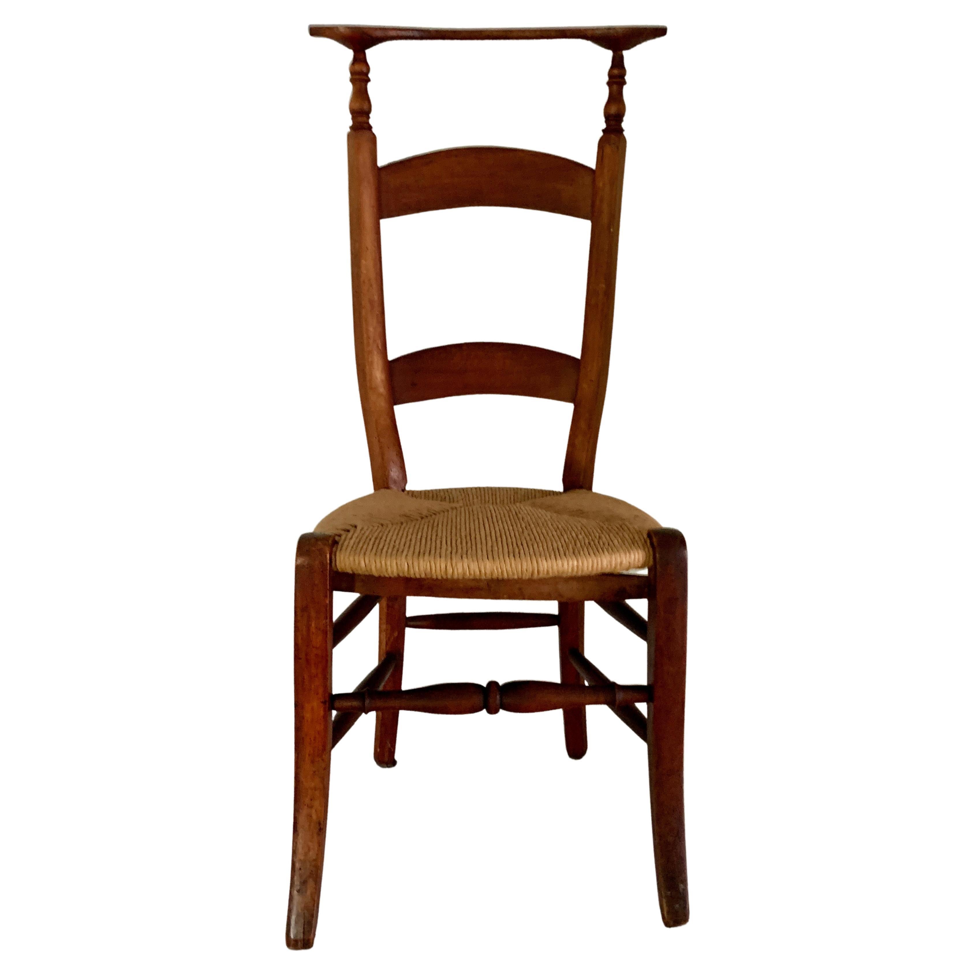 19th C. Prie Dieu Chair