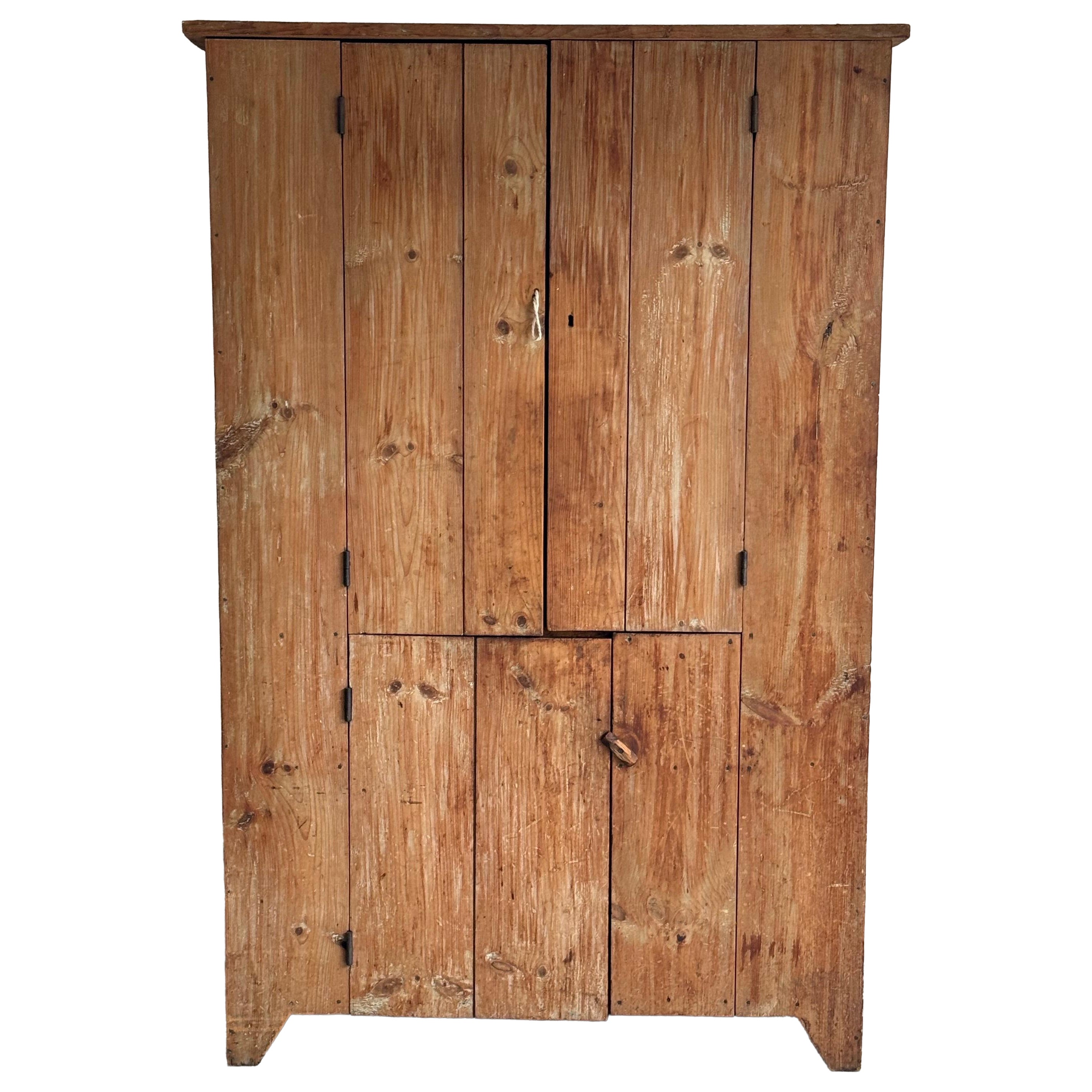 19th C Primitive Cabinet For Sale