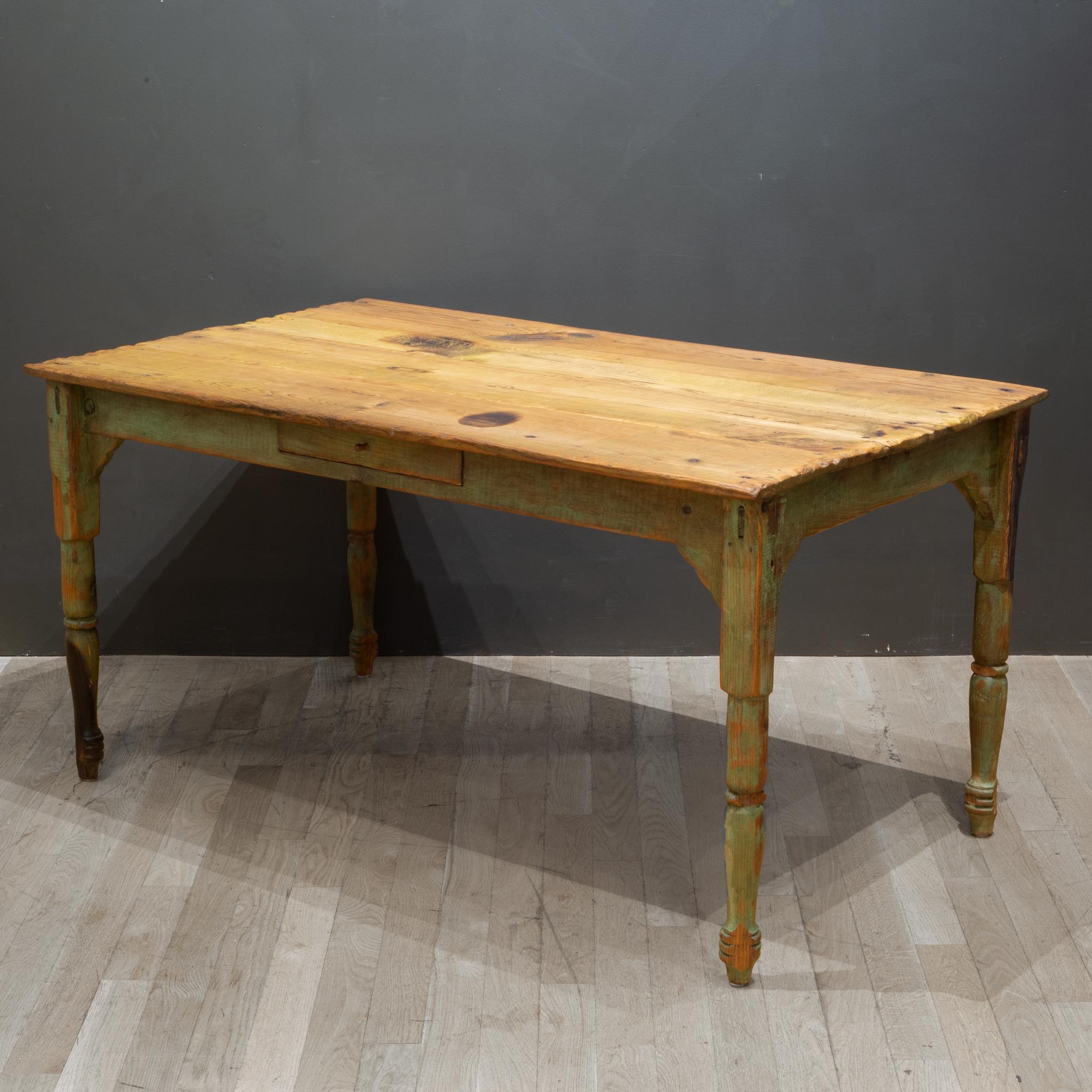 antique primitive dining table