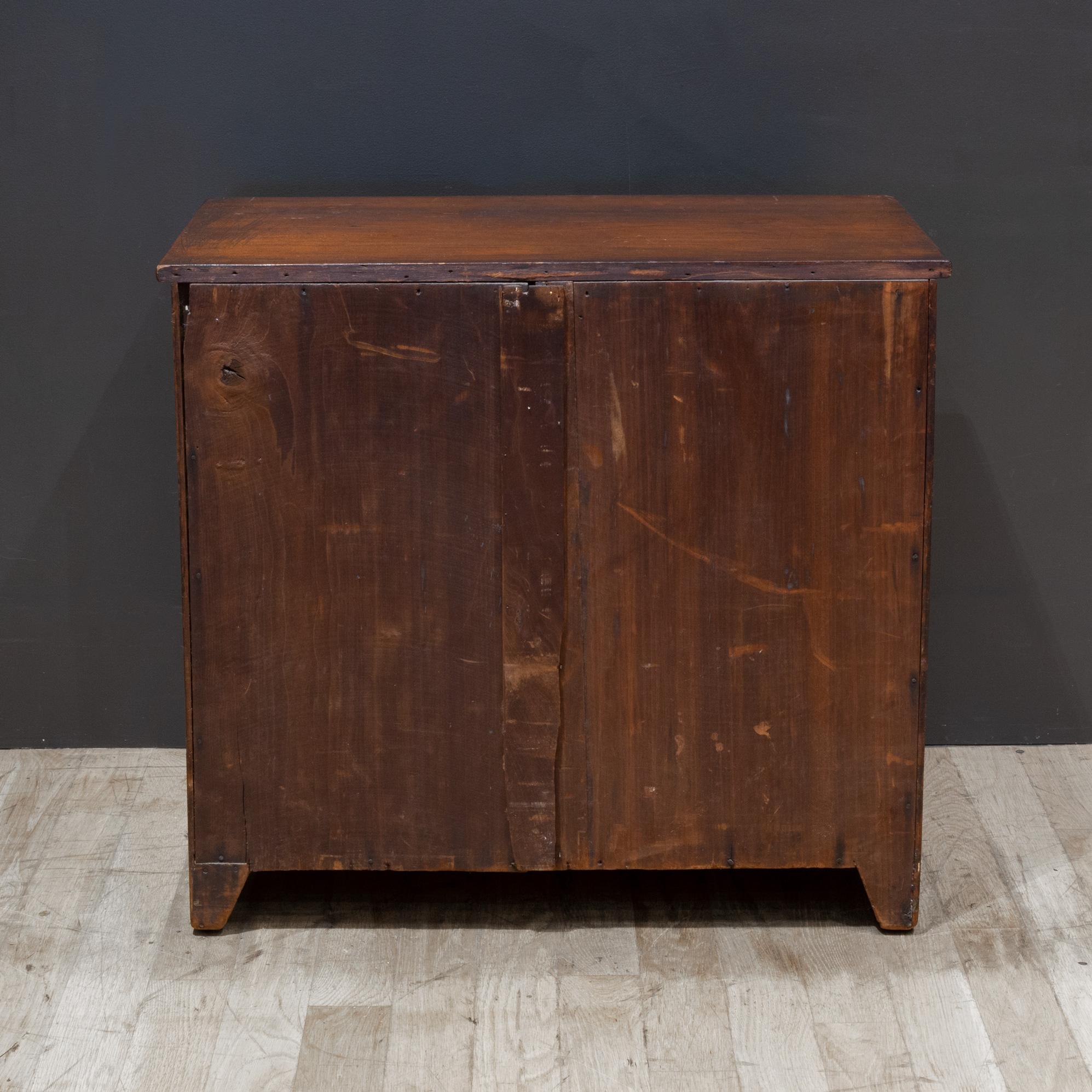19th c. Primitive Mahogany Chest of Drawers For Sale 5