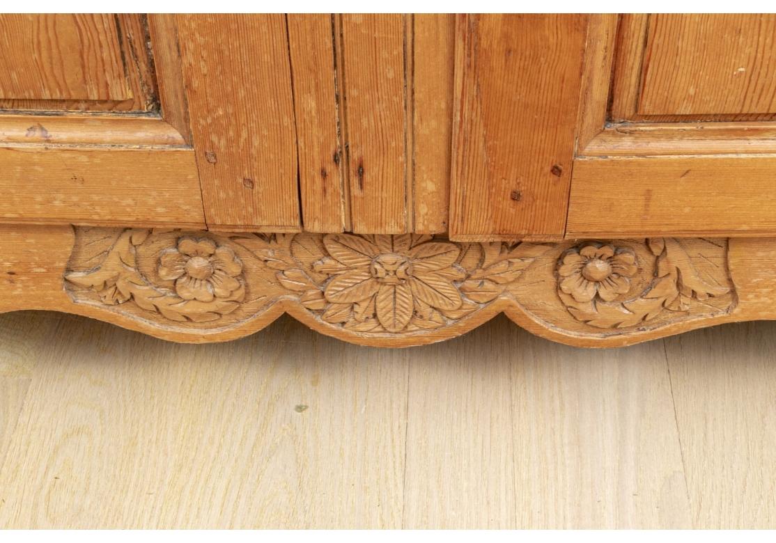 19th Century 19th C. Provincial French  Pine Armoire/Cabinet For Sale