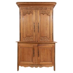 19th C. Provincial French  Pine Armoire/Cabinet