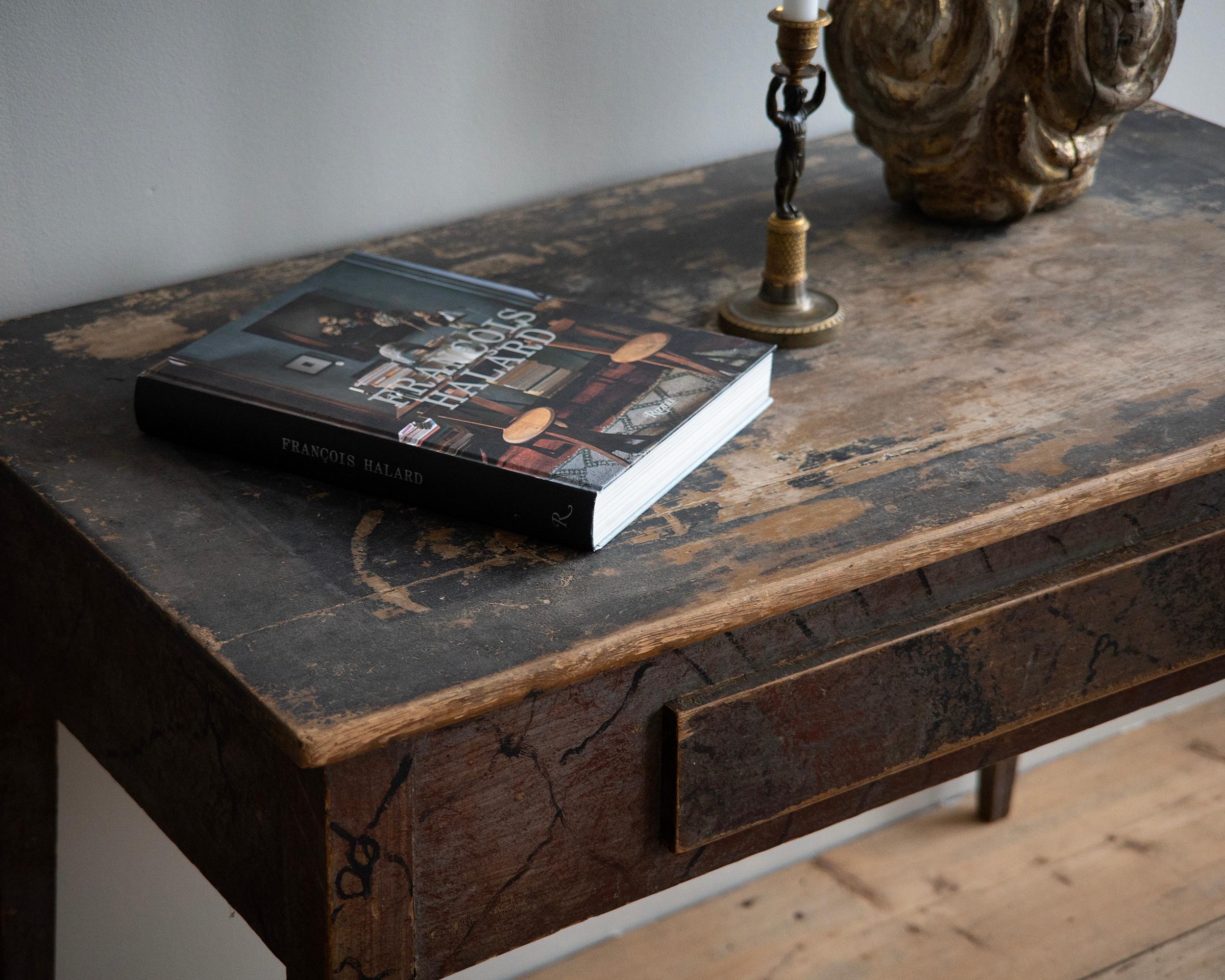 19th Century 19th c, Provincial Gustavian Desk