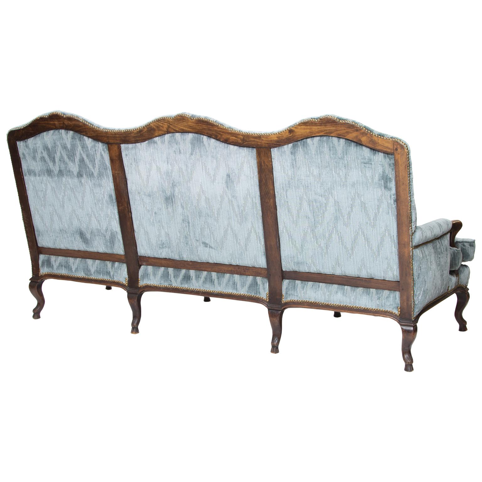 Woodwork 19th Century Provincial Triple Back Settee