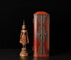 19th Century Rare Bronze Buddha Statue, Thailand