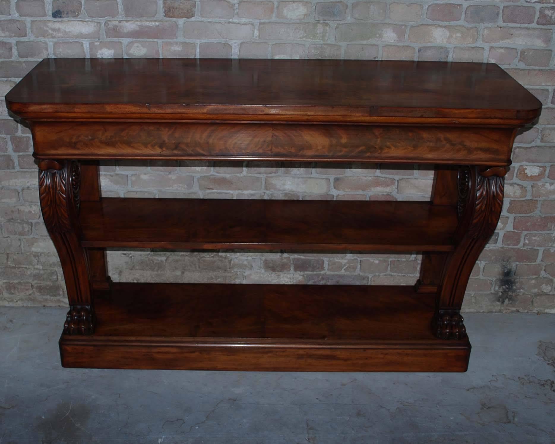 19th Century Regency Mahogany Pedestal Sideboard In Good Condition For Sale In Casteren, NL