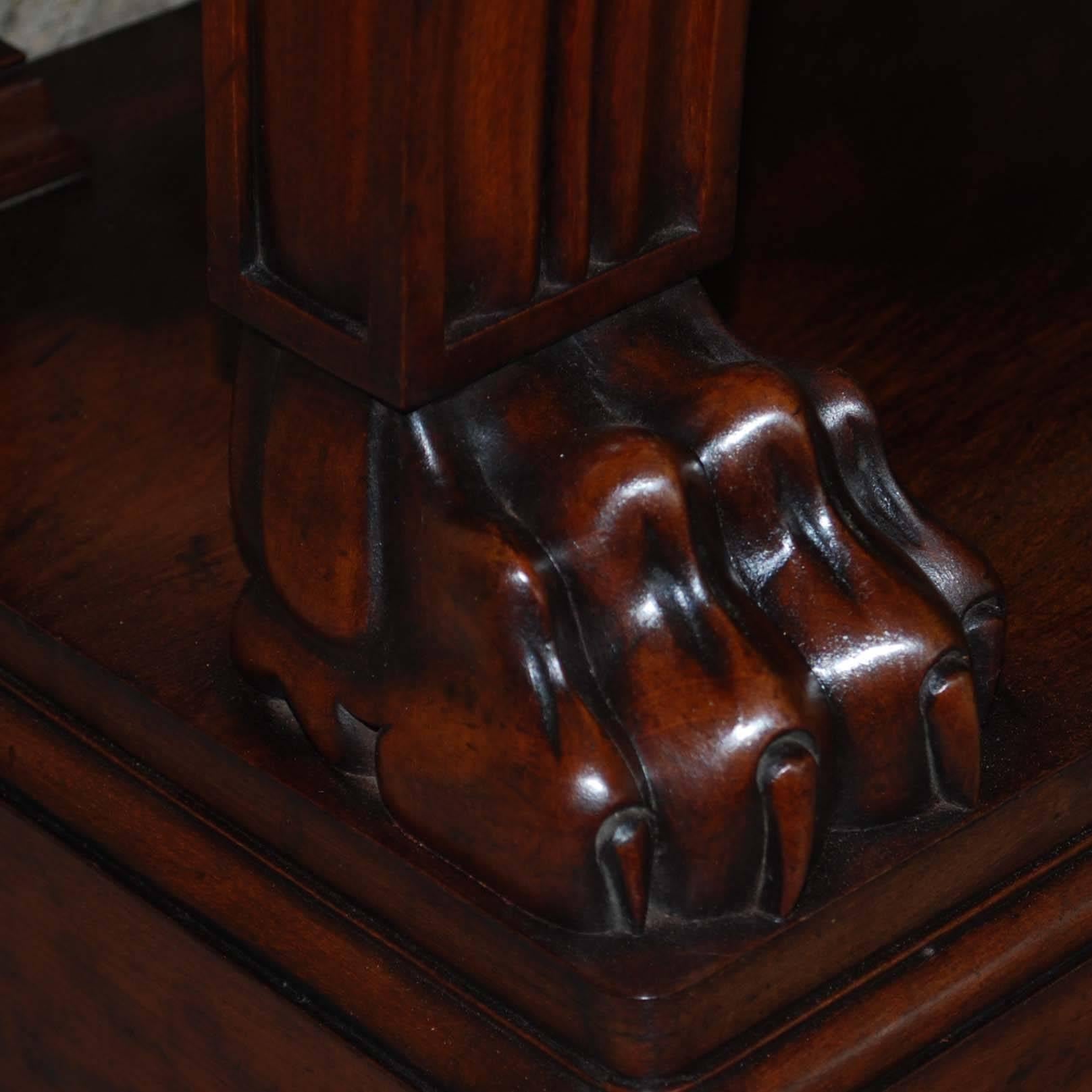 19th Century Regency Mahogany Pedestal Sideboard For Sale 1