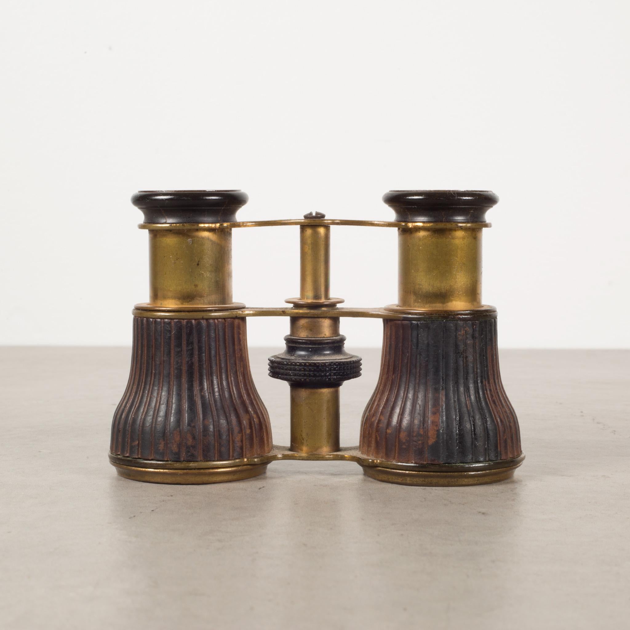 About

An original pair of ribbed brass plated opera binoculars. This piece has retained its original finish.

 Creator Unknown.
 Date of manufacture c.1880s
 Materials and techniques Brass, Optical Glass.
 Condition Good. Wear consistent