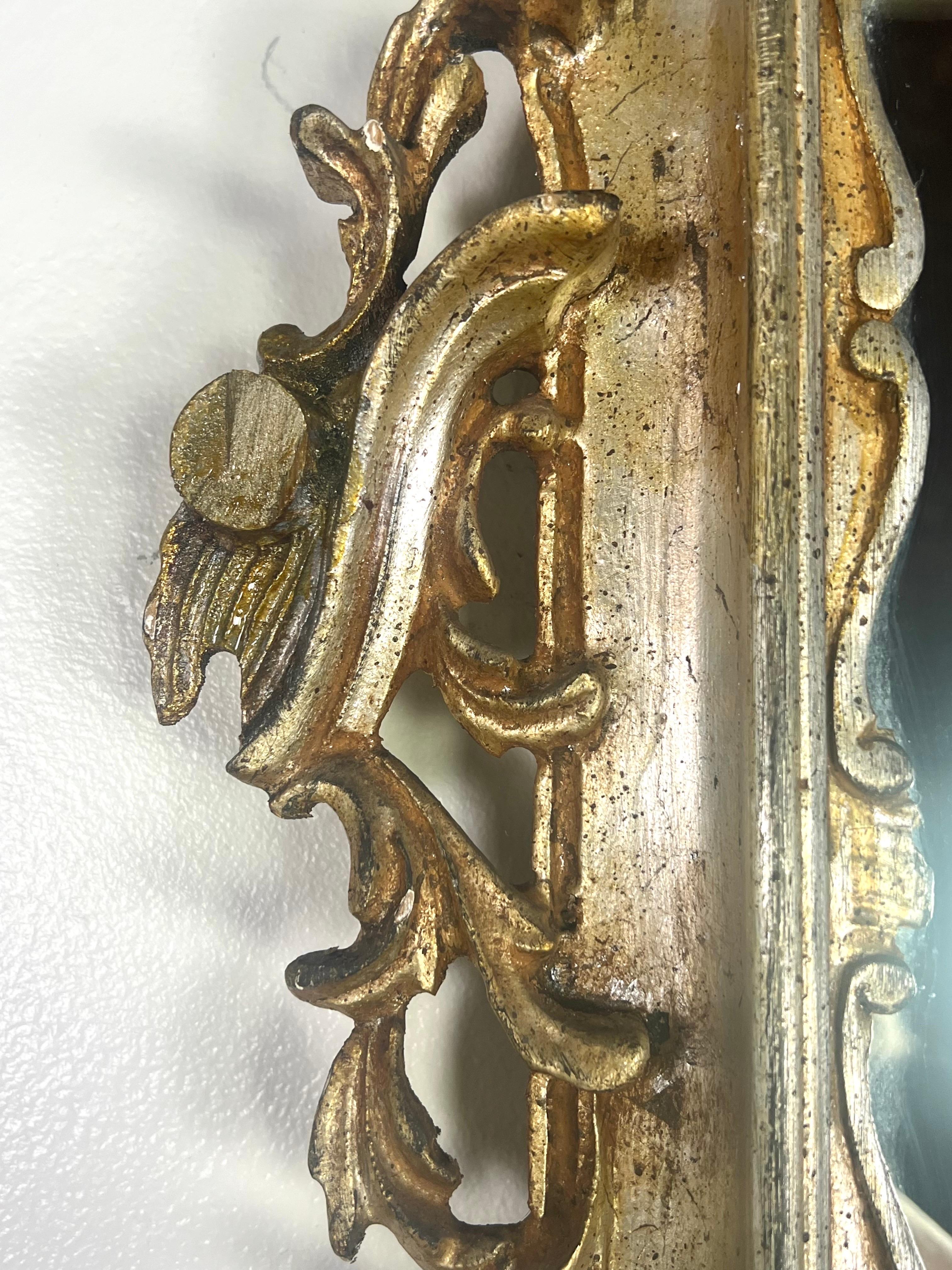 19th C. Rococo Style Gilt Wood Mirror 1
