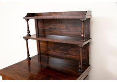 19th C. Rosewood Tiered Server Cabinet