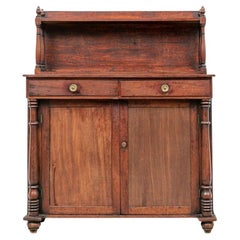 19th C. Rosewood Tiered Server Cabinet 