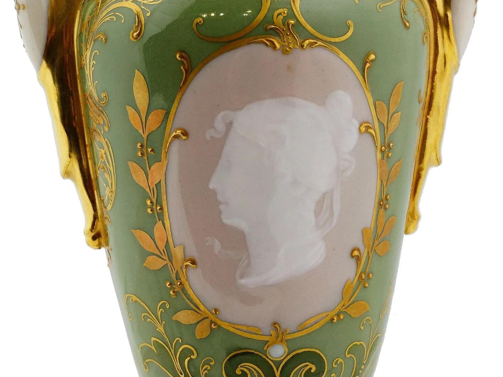 19Th C Royal Vienna Pate Sur Pate Porcelain Vase For Sale 5