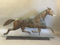 19th c Running Horse Weathervane A.L. Jewell Waltham MA