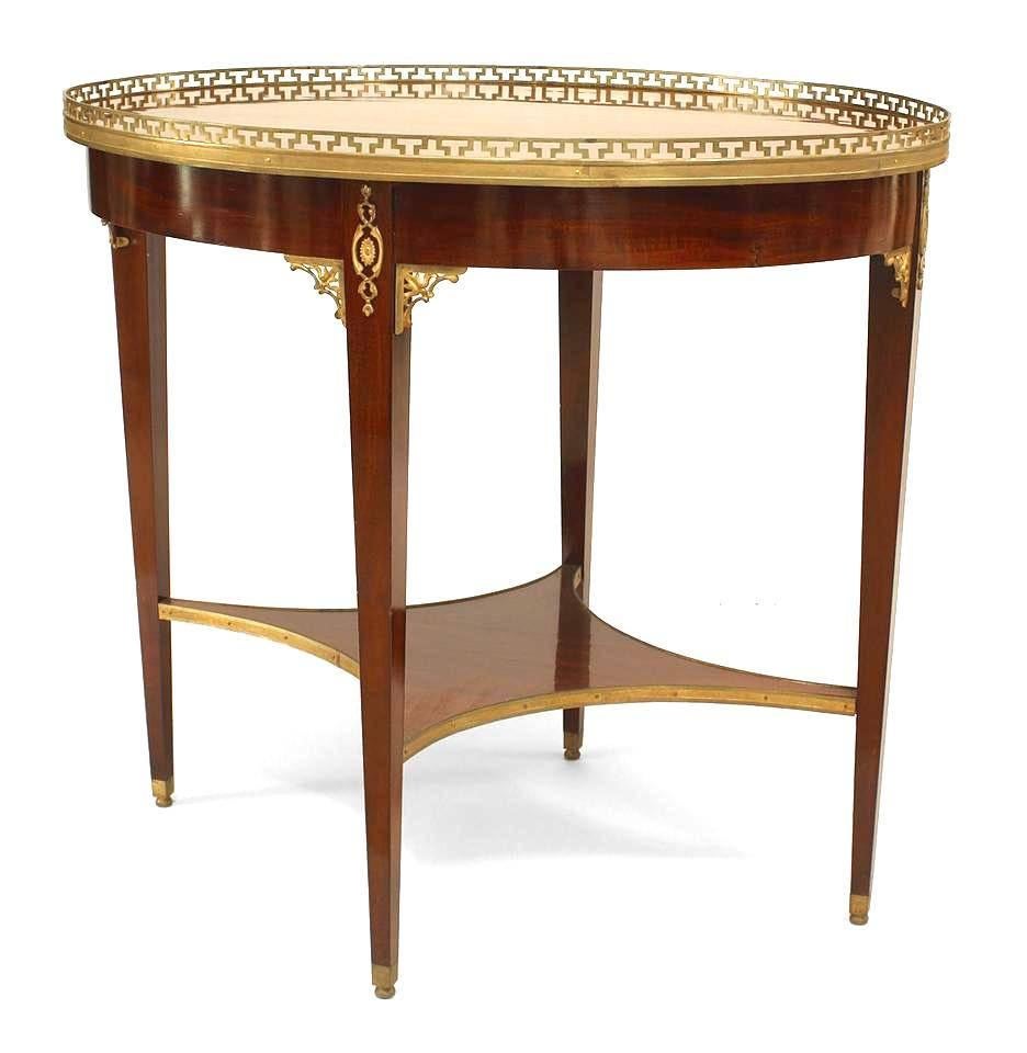Neoclassical Russian Neoclassic Mahogany Center Table For Sale