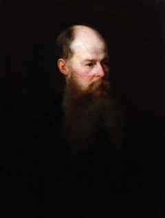 19th C. Russian School Oil on Canvas Portrait of Lev Tolstoy