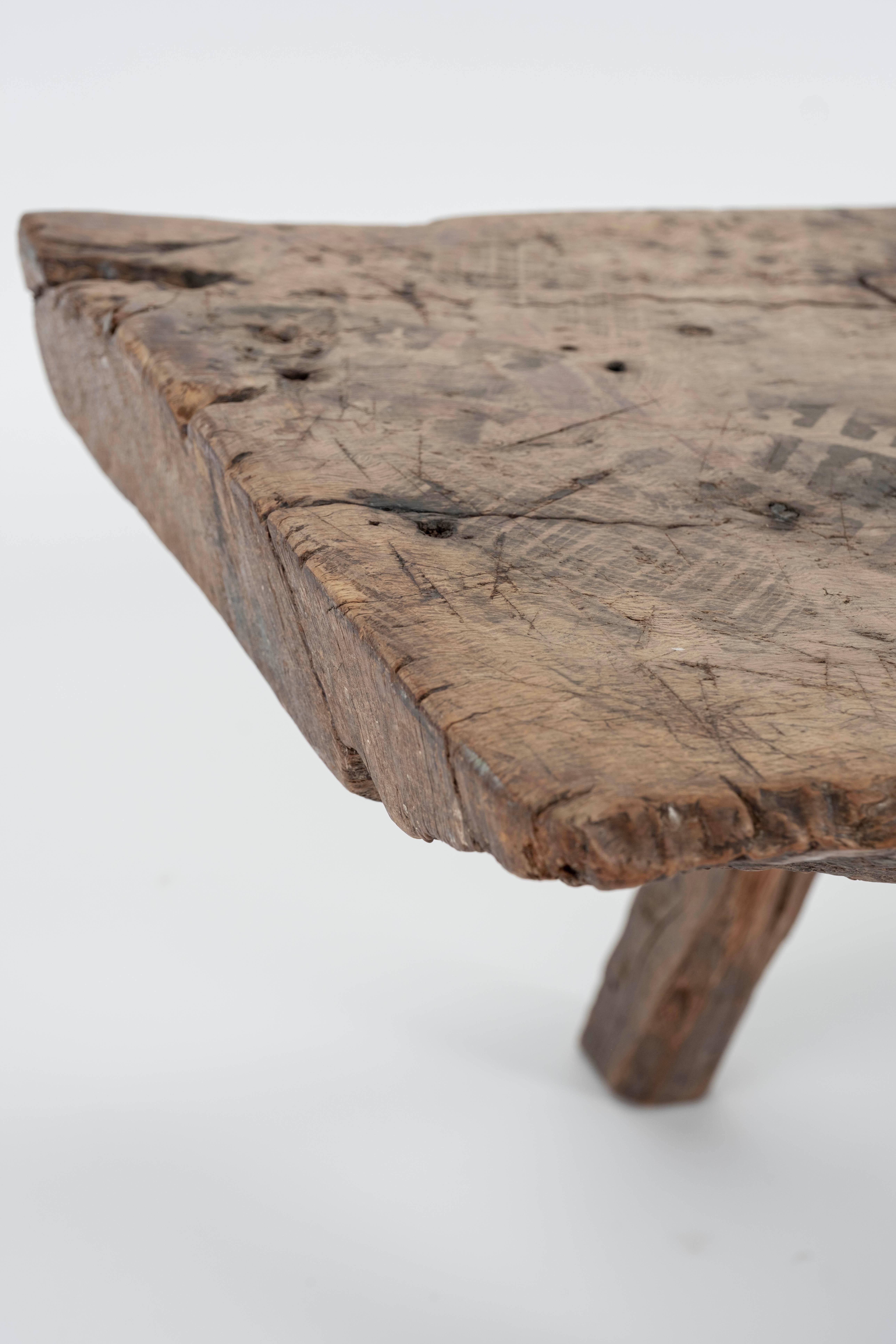 19th C. Rustic Bench or Coffee Table For Sale 2