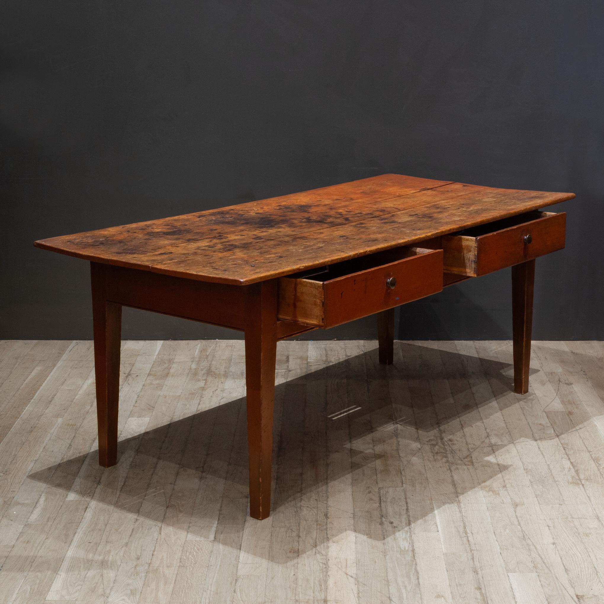 19th Century 19th c. Rustic French Farmhouse Table c.1820-1880 For Sale