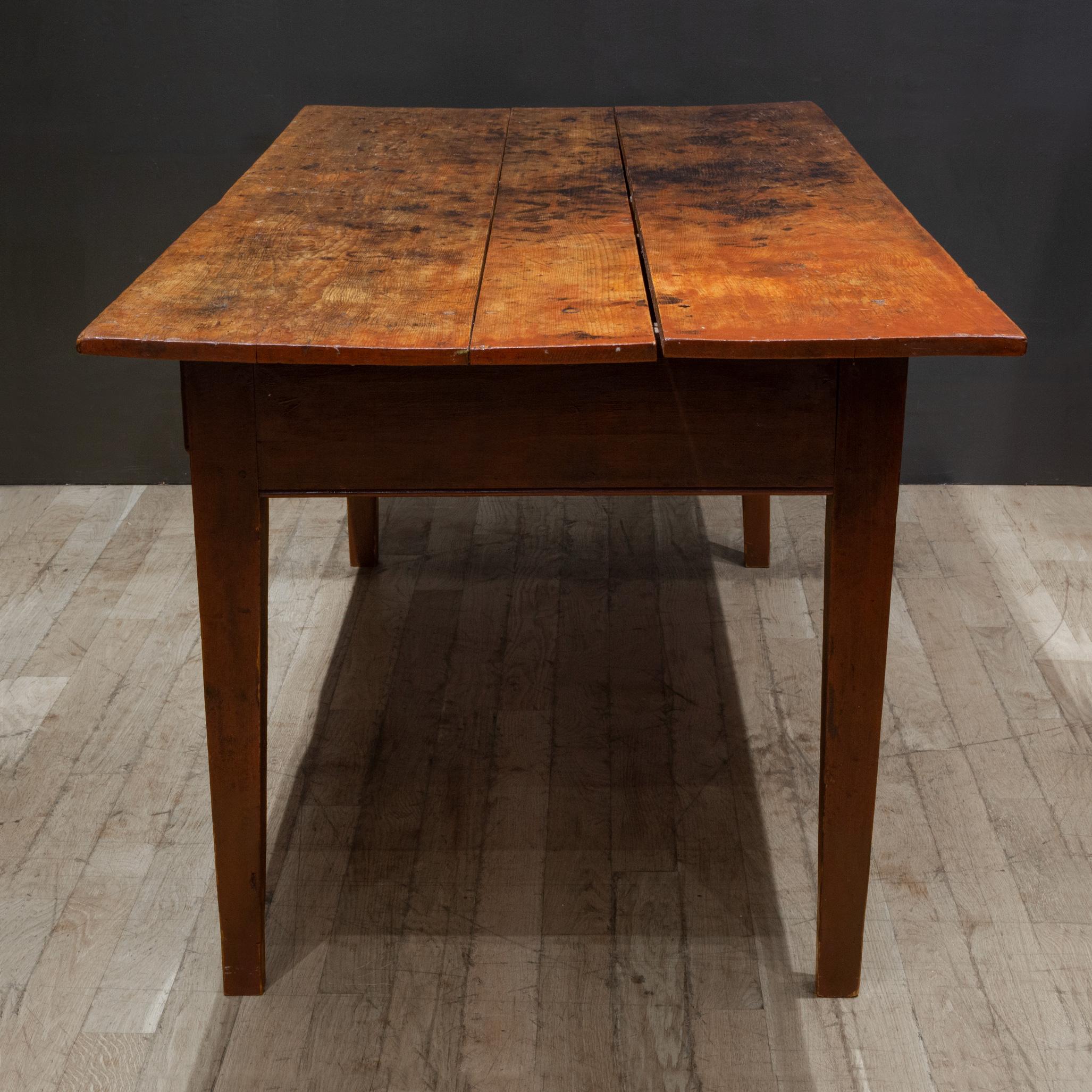 19th c. Rustic French Farmhouse Table c.1820-1880 For Sale 1