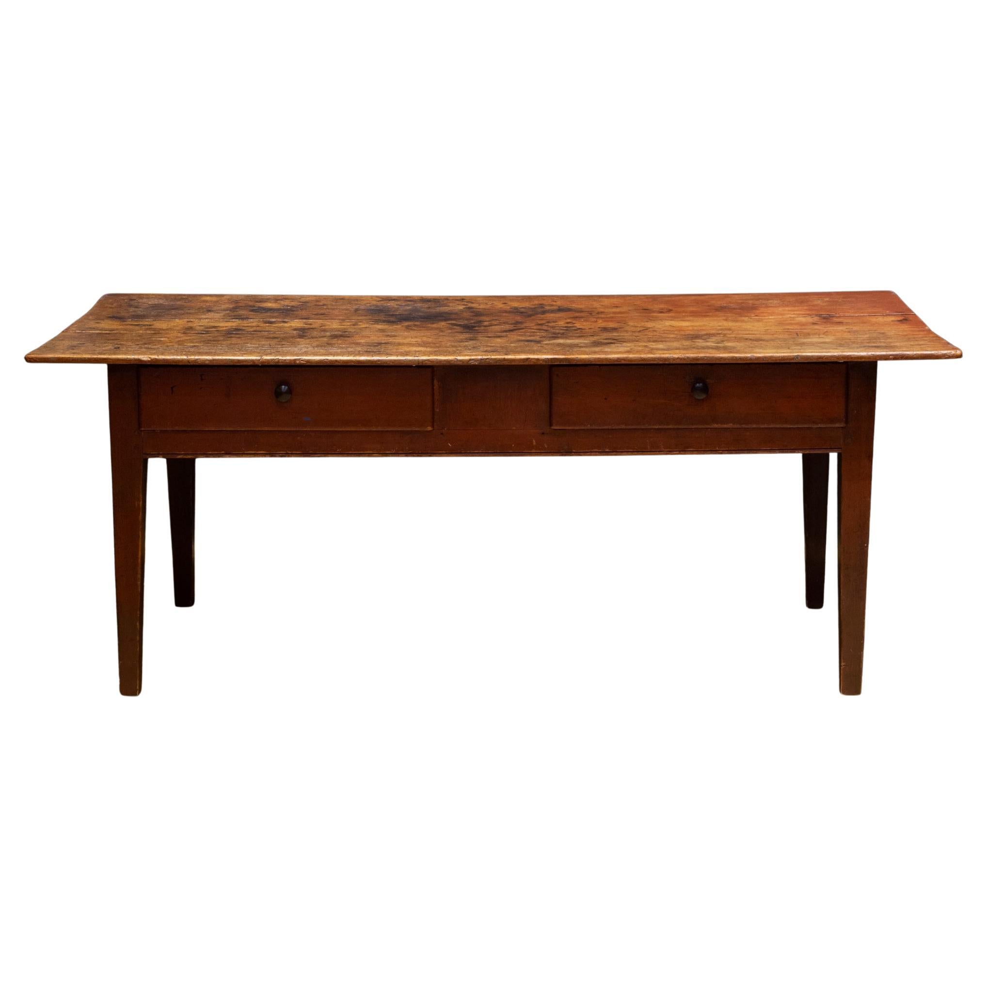19th c. Rustic French Farmhouse Table c.1820-1880 For Sale