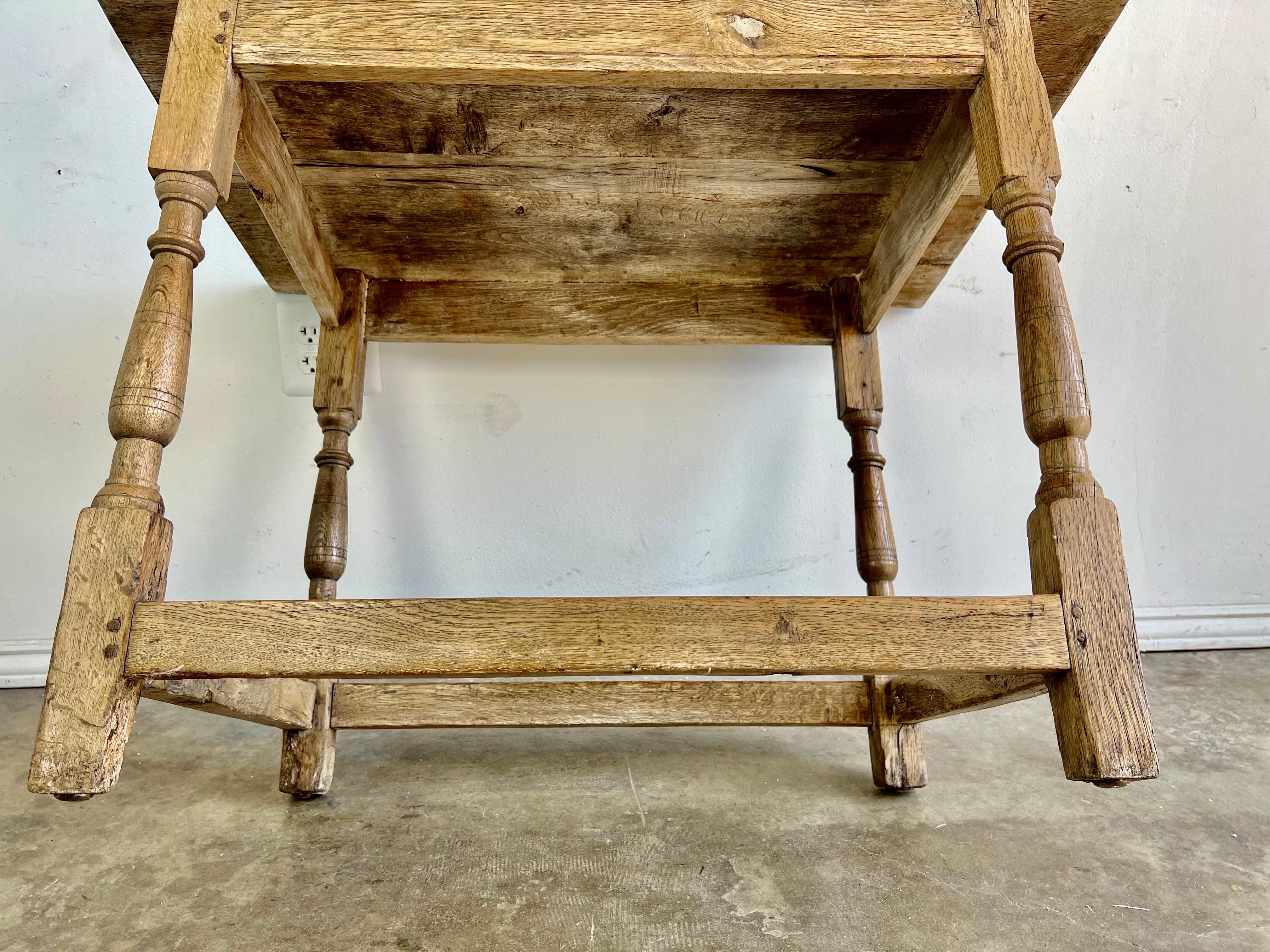 19th C. Rustic Swedish Side Table 4