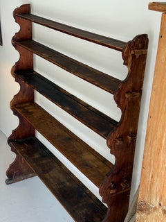 Étagère en pin scandinave du XIXe siècle