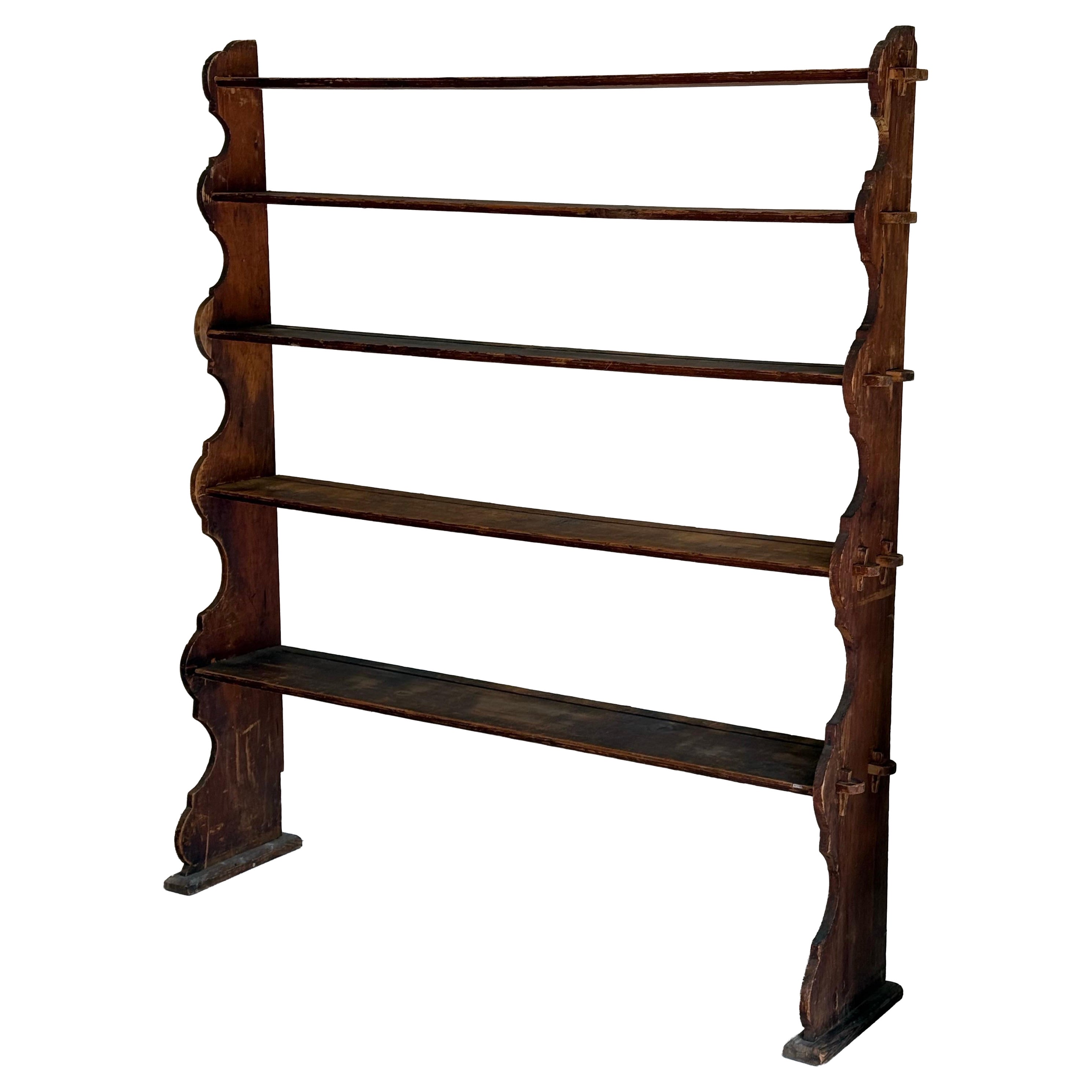 Étagère en pin scandinave du XIXe siècle en vente