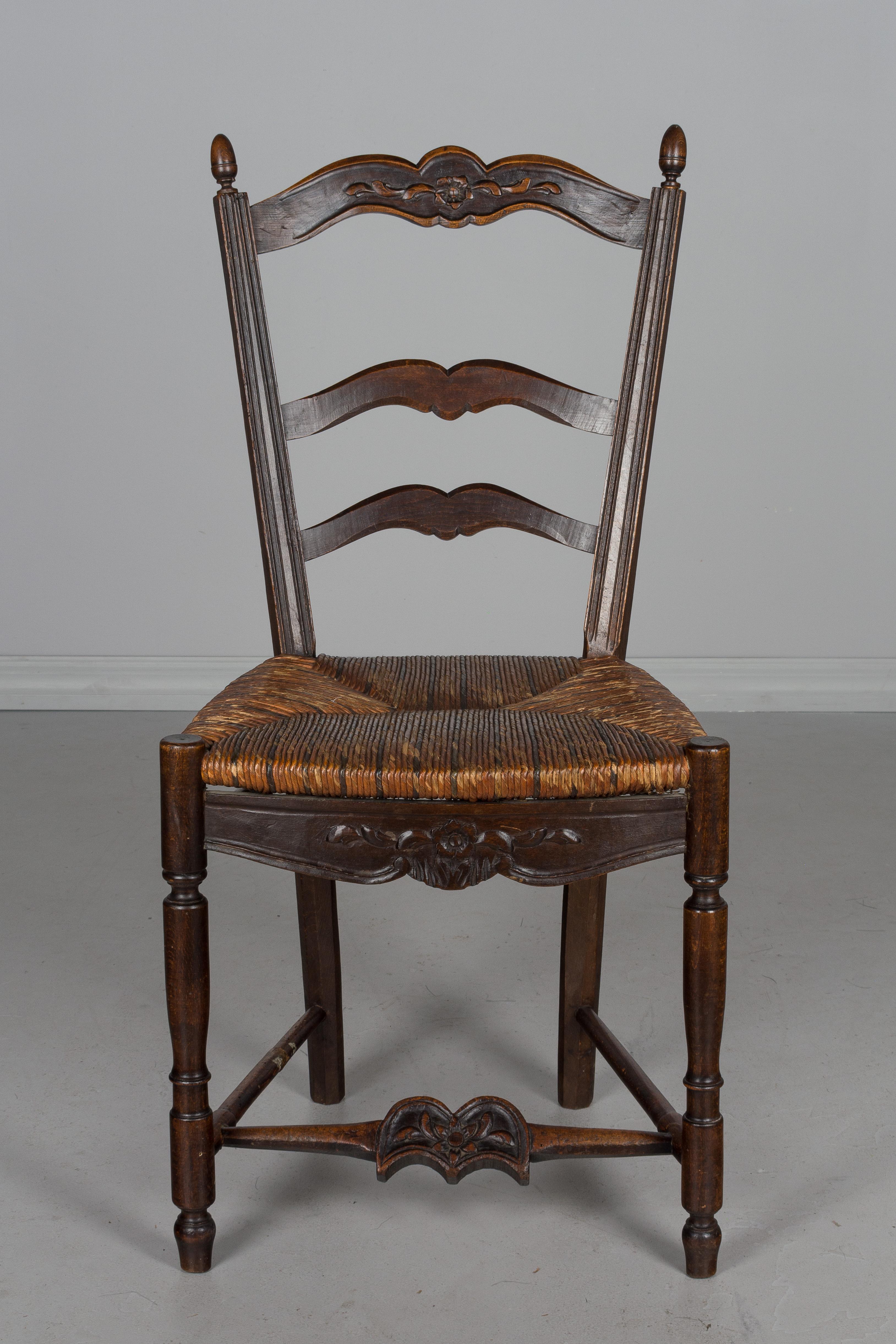 French Provincial 19th c. Set of Four  Country French Chairs