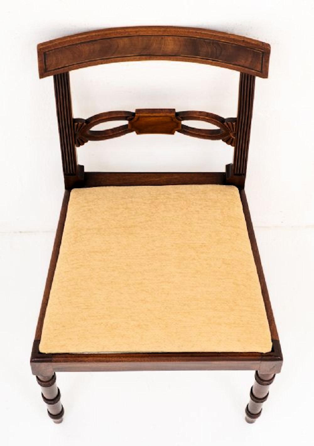 19th Century Set of Regency Mahogany Dining Chairs 5