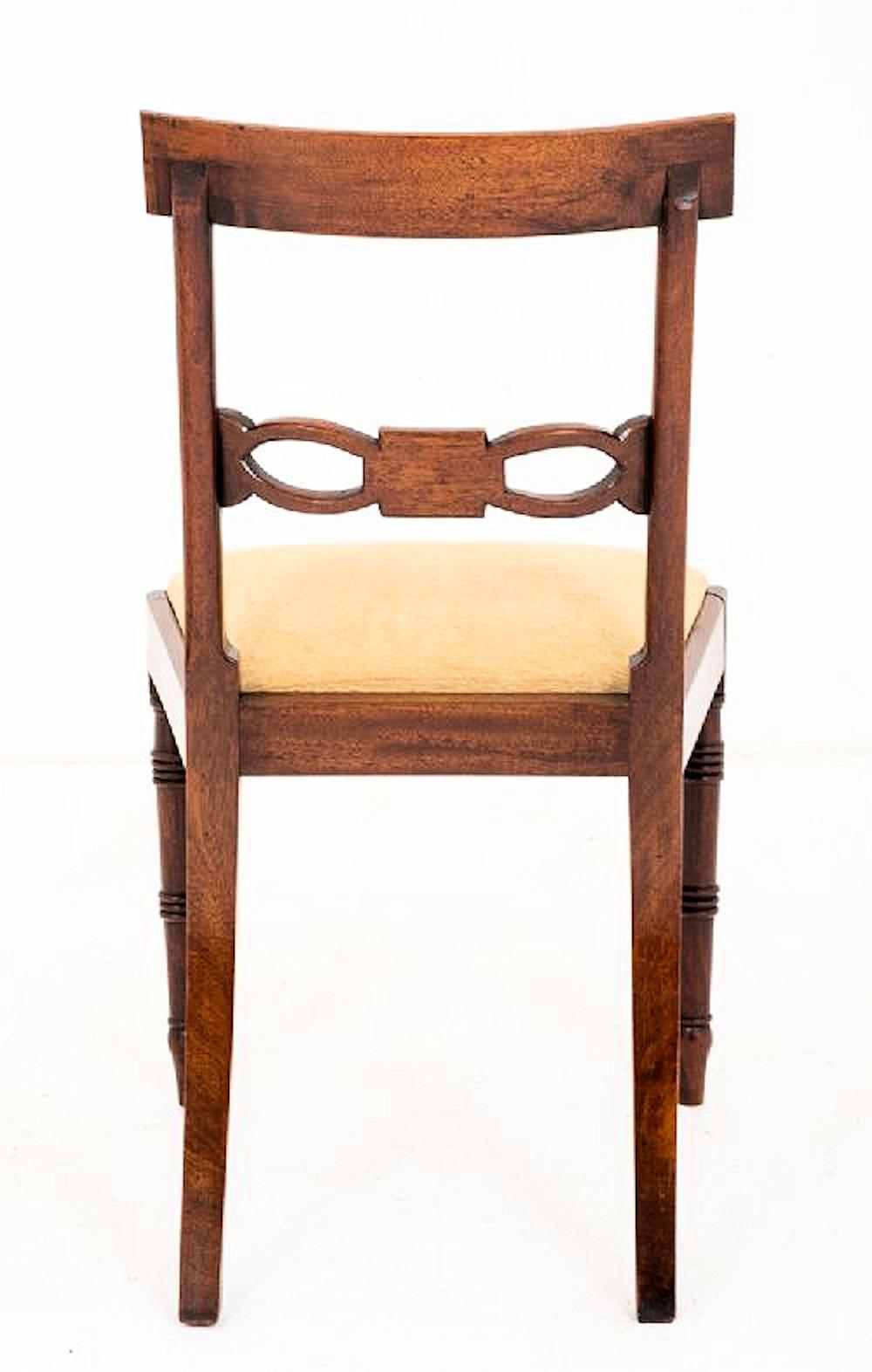 19th Century Set of Regency Mahogany Dining Chairs 7