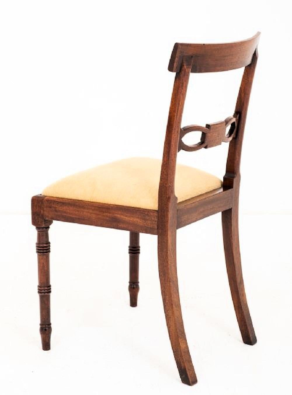 19th Century Set of Regency Mahogany Dining Chairs 8