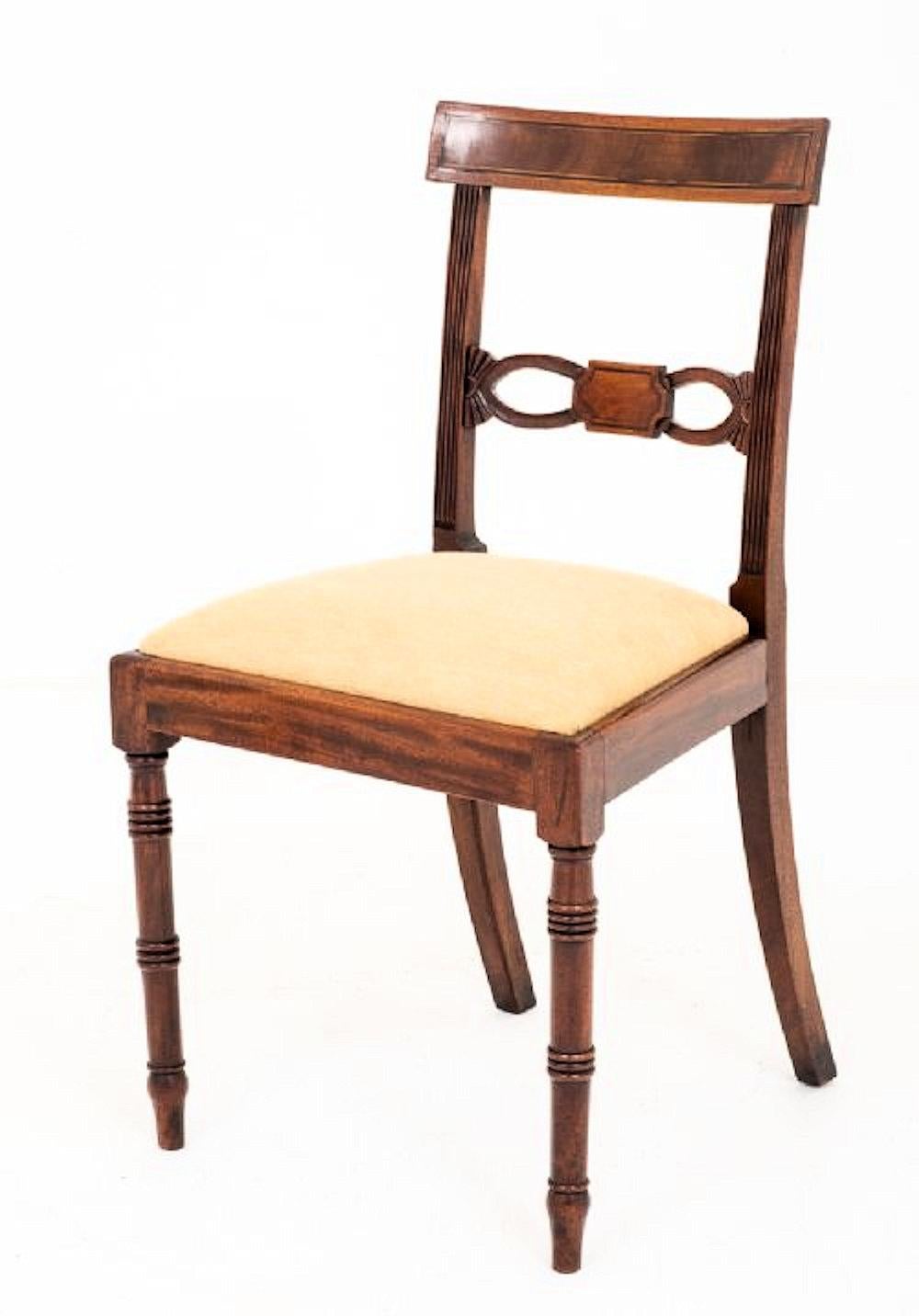 19th Century Set of Regency Mahogany Dining Chairs 10