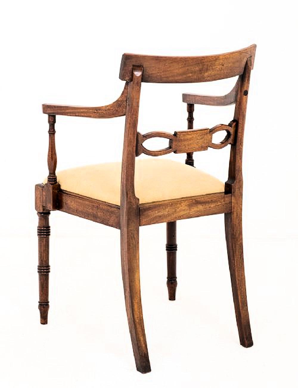 Carved 19th Century Set of Regency Mahogany Dining Chairs