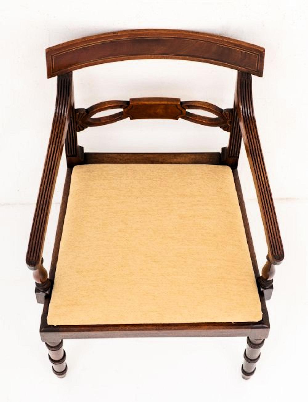 19th Century Set of Regency Mahogany Dining Chairs 1