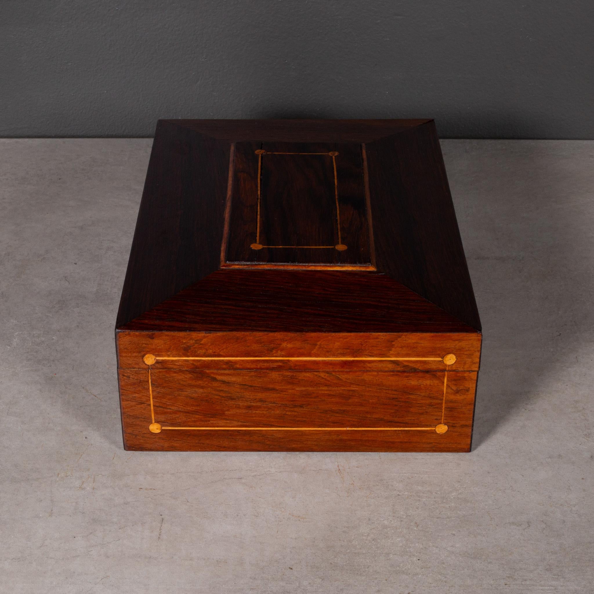 American 19th c. Shaker Inlay Sewing Box c.1800s (FREE SHIPPING) For Sale